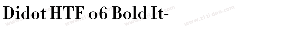 Didot HTF 06 Bold It字体转换